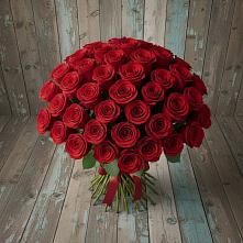 Букет 55 Красных роз Фридом #REPLACE_PRED# Горетово