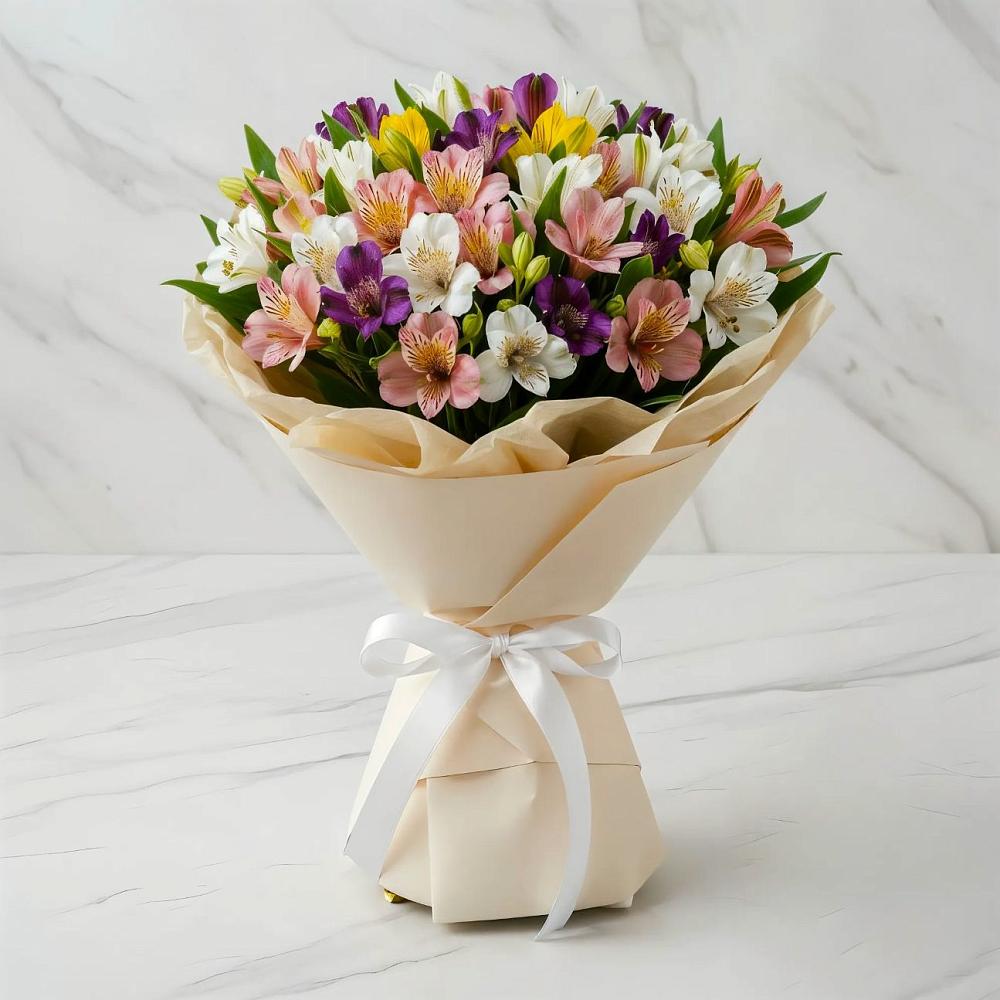 Букет цветов из: Альстромерии в Горетово