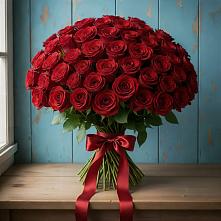 Букет Красные розы Блэк Меджик в Горетово