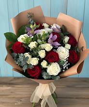Букет цветов из:  Розы и Альстромерии #REPLACE_PRED# Горетово