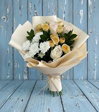 Букет цветов из:  Розы и Хризантемы #REPLACE_PRED# Горетово