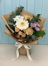 Букет цветов из:  Герберы и Хризантемы в Горетово