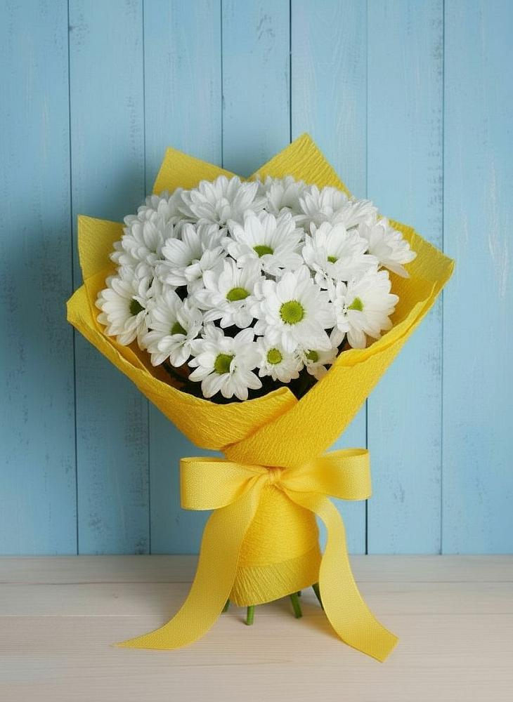 Букет цветов из: Хризантемы в Горетово