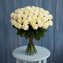 Букет 51 Белая роза Эдлесс Лав #REPLACE_PRED# Горетово