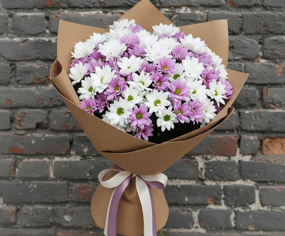 Букет цветов из: Хризантемы в Горетово
