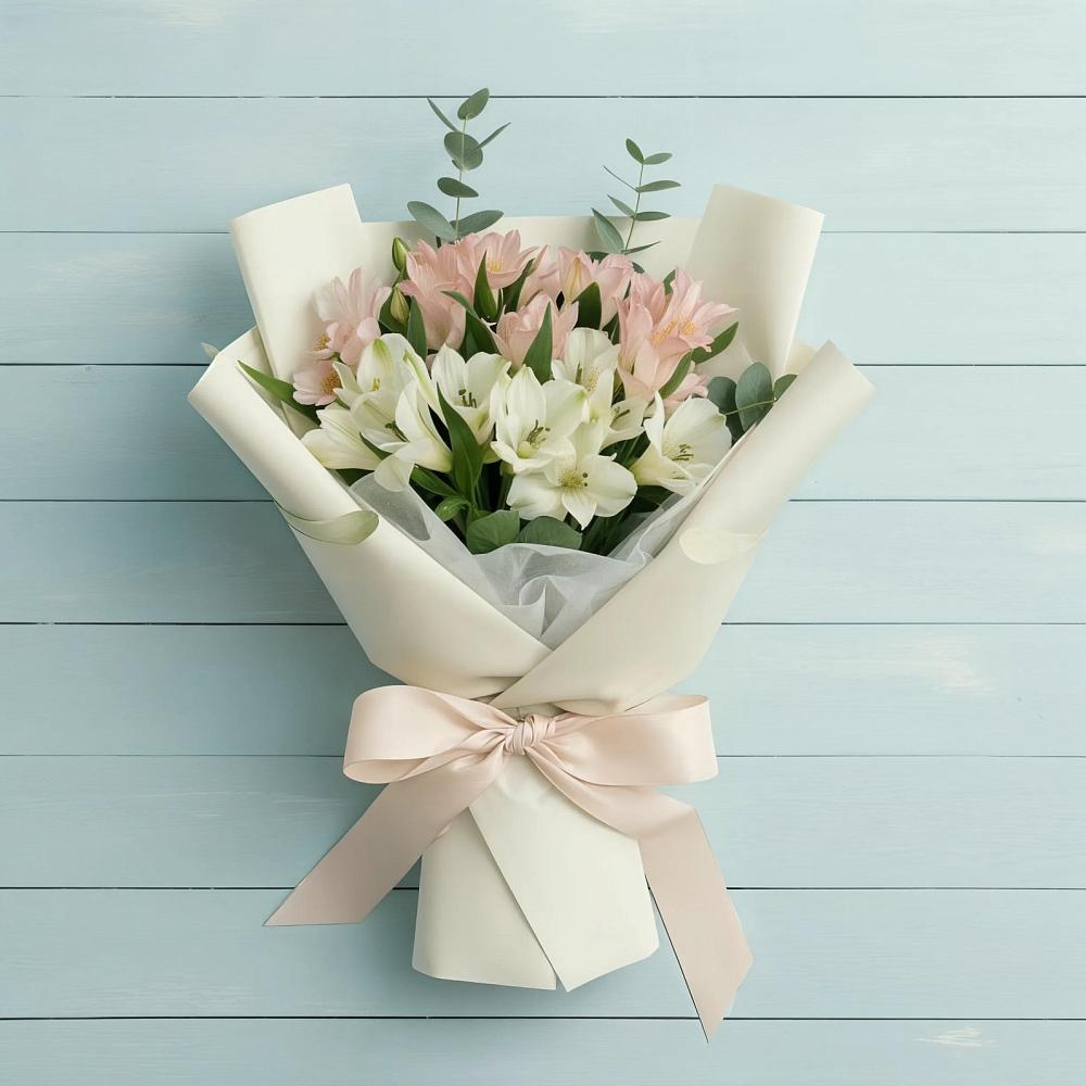 Букет цветов из: Альстромерии в Горетово