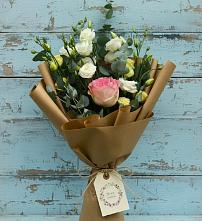 Букет цветов из:  Розы и Лизиантусы #REPLACE_PRED# Горетово