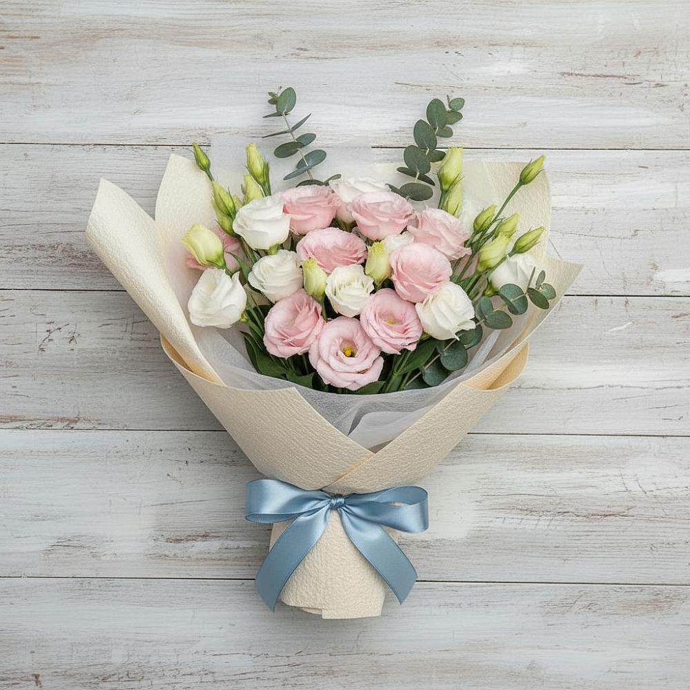 Букет цветов из: Лизиантусы в Горетово